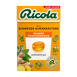 Ricola Ingwer Orangenminze 10 x 50g