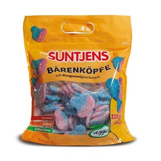 Suntjens Bubblegum Bärenköpfe 100 St.