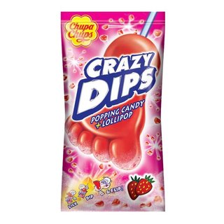 Chupa Chups Crazy Dips Strawberry 24 St.